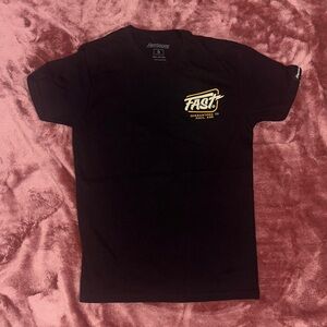 Fast Black Graphic Tee for Men